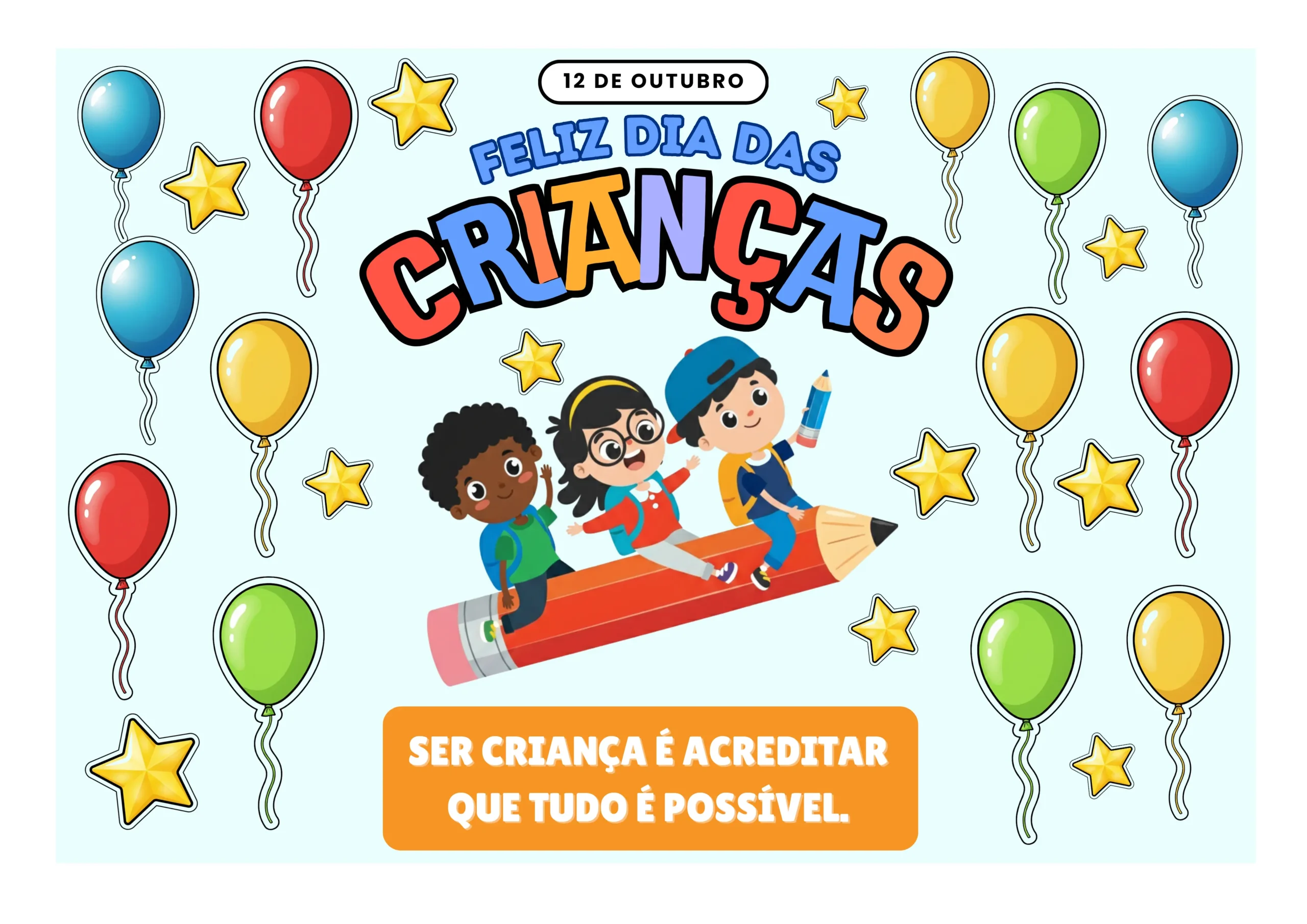 5 Frases Criativas para Murais de Dia das Crianças
