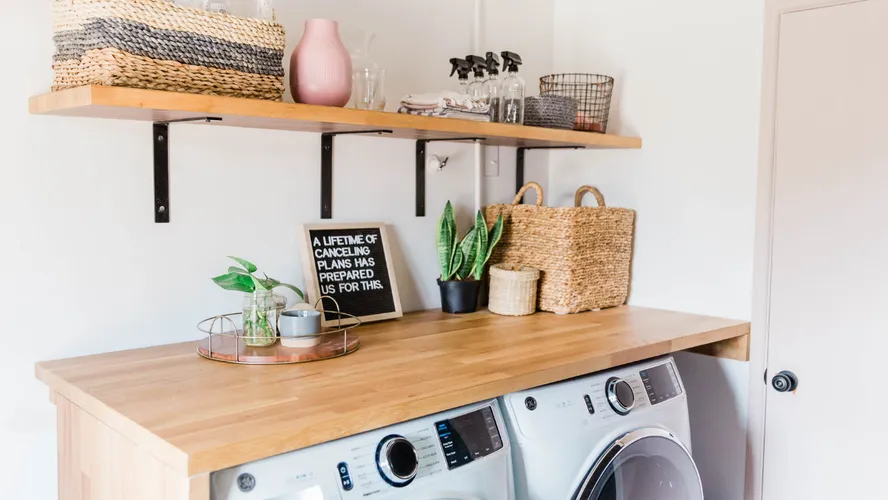 como organizar lavanderia pequena