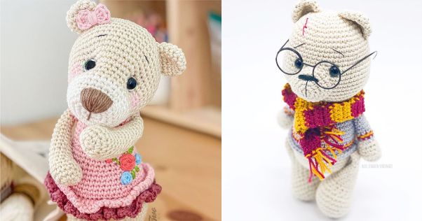 Guia completo de pontos básicos para amigurumi de ursos