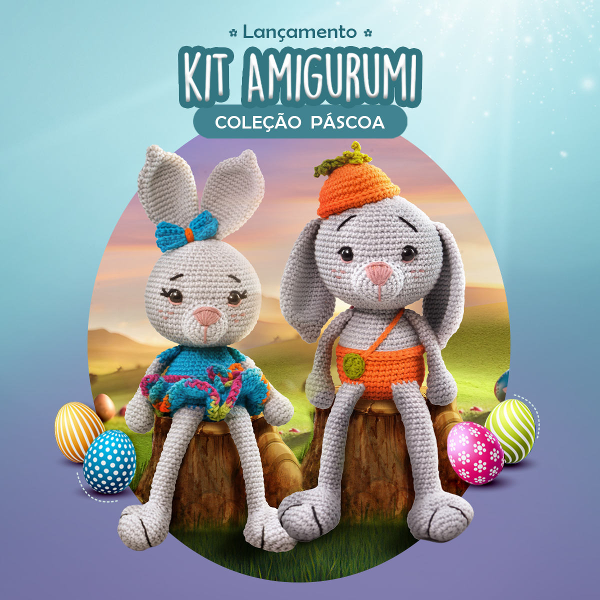 Como fazer um coelho de amigurumi passo a passo