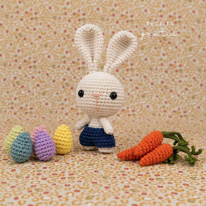 Como fazer um coelho de amigurumi passo a passo
