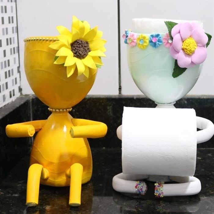 ideias de artesanato com garrafa pet