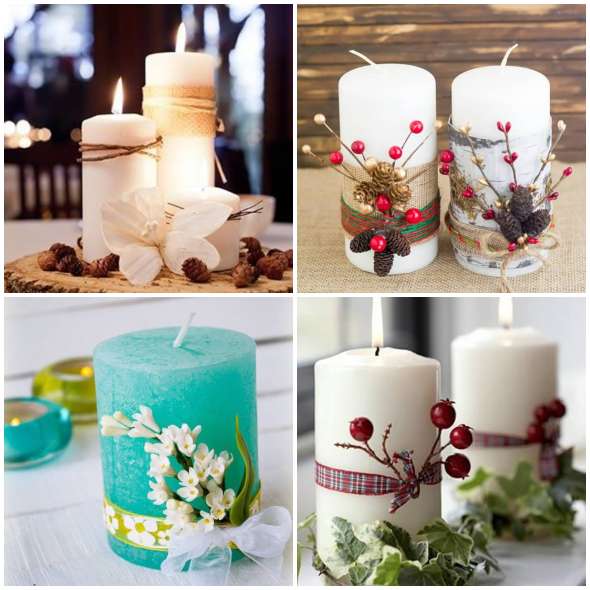 ideias de artesanatos com velas