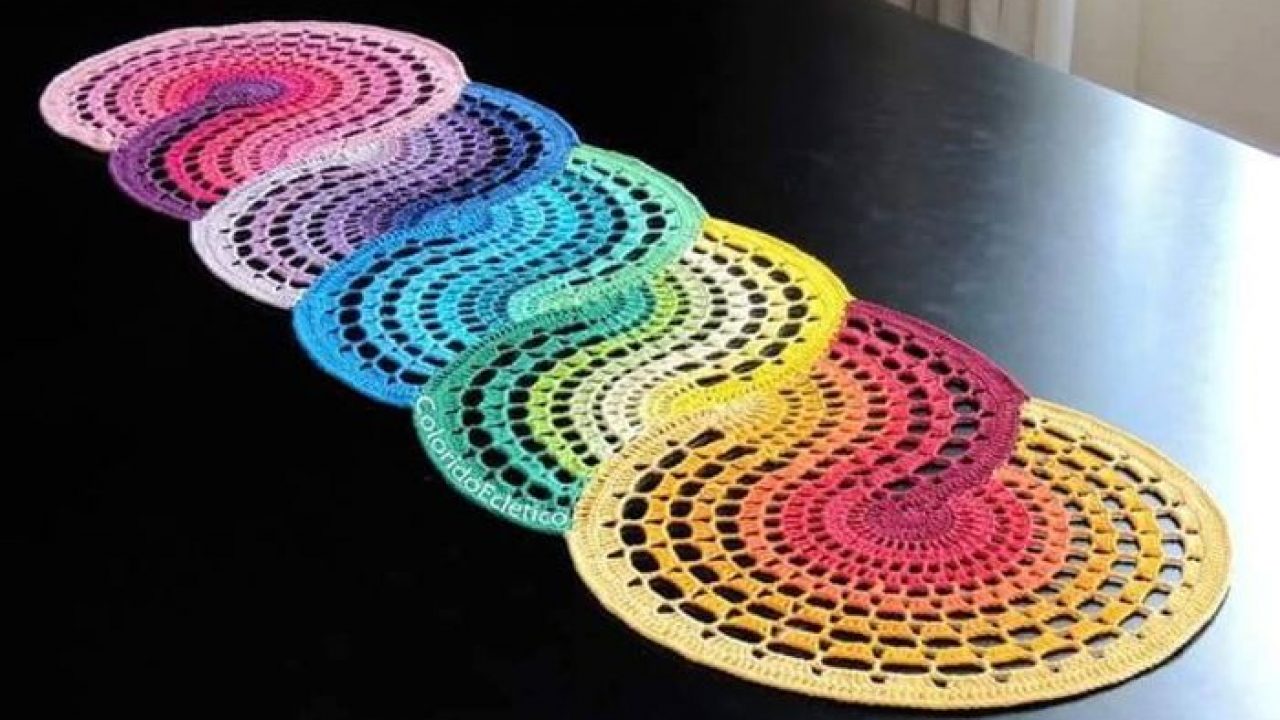 tendências caminho de mesa crochê 2024