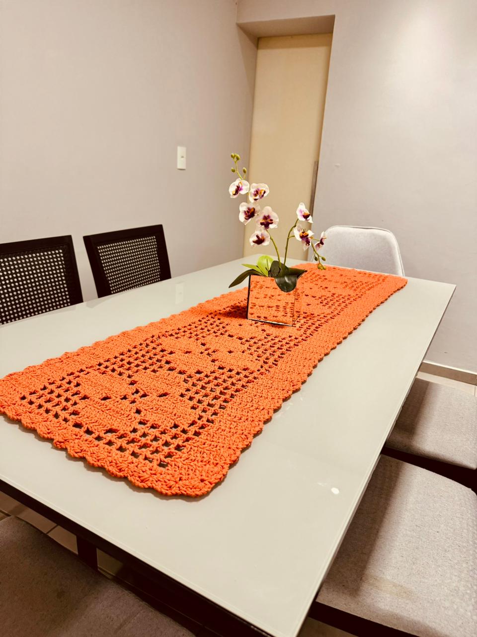 ideias de caminho de mesa de croche