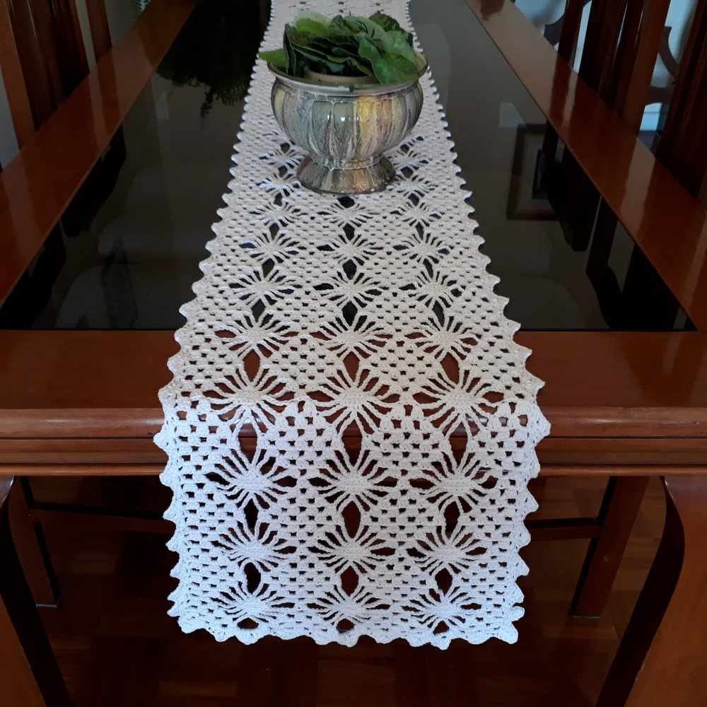 ideias de caminho de mesa de croche