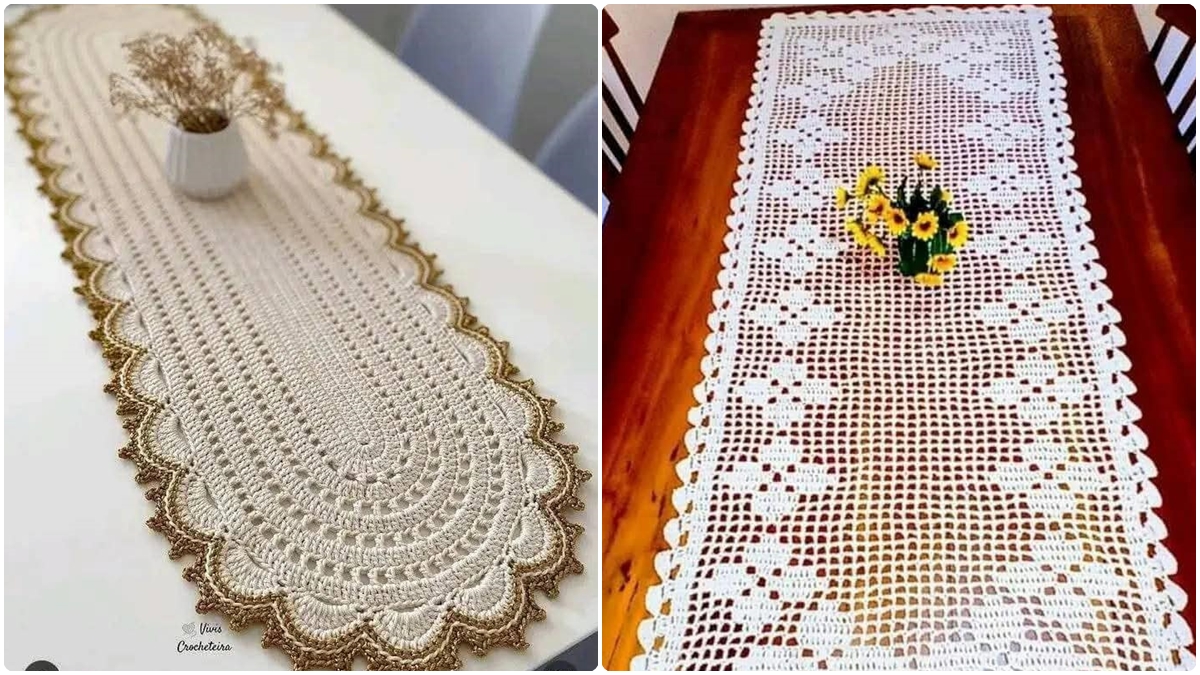 tendências caminho de mesa crochê 2024