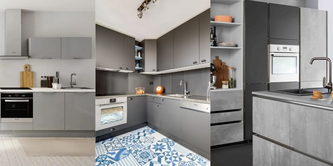 Cozinha cinza e madeira: o segredo para um ambiente acolhedor
