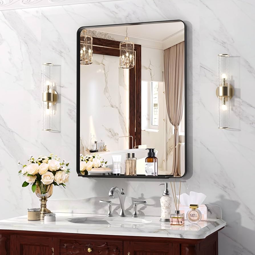 Estilos de Molduras de Espelho para um Banheiro Moderno