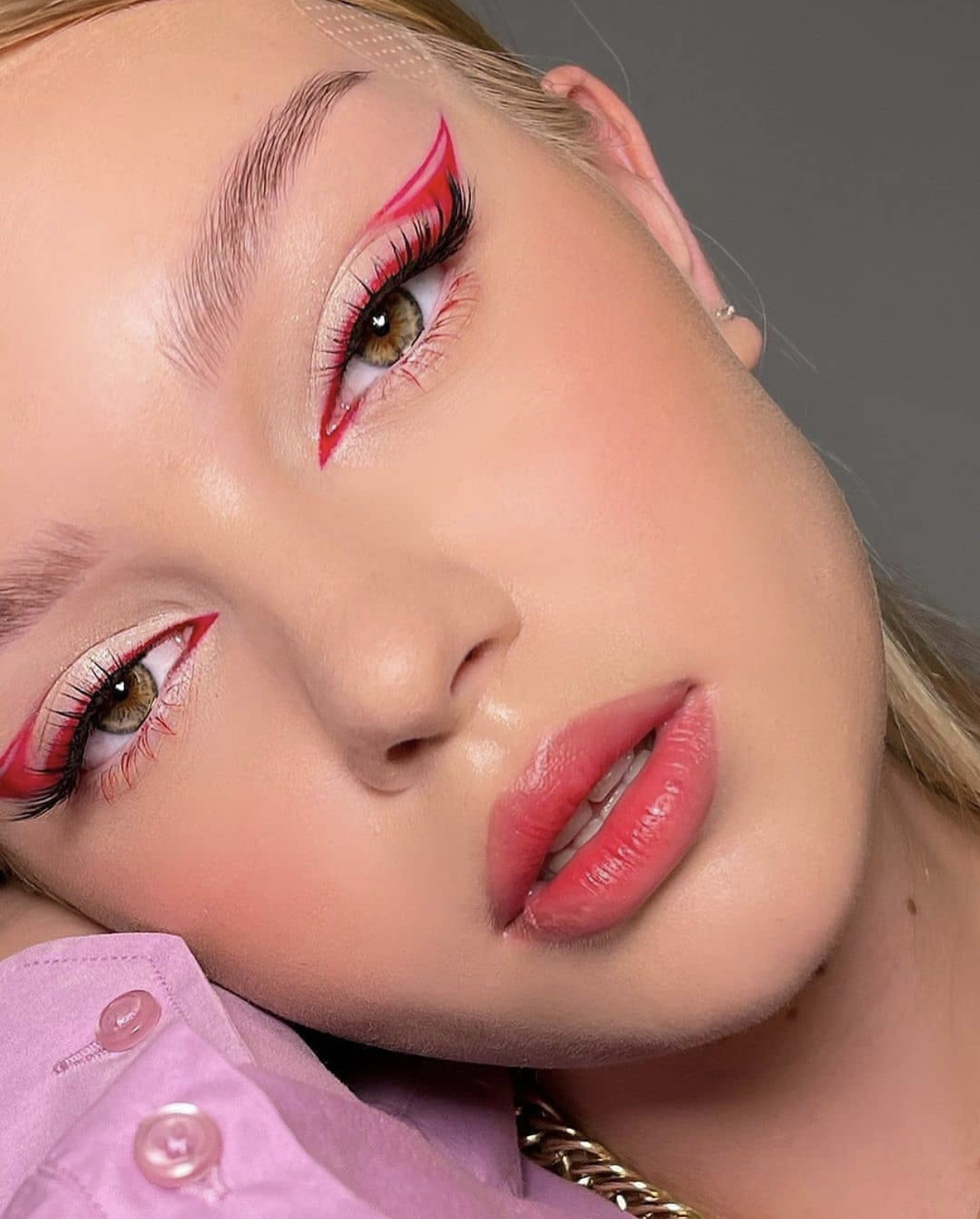 ideias de delineado colorido