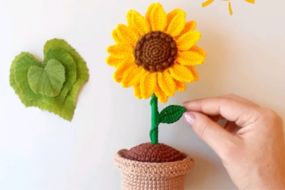 como fazer flores de crochê para buquê