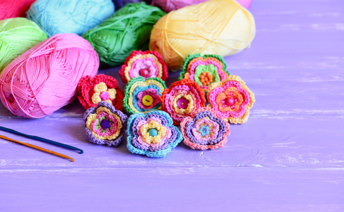 como fazer flores de crochê para buquê