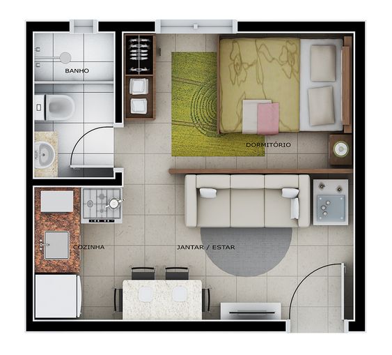 5 Dicas de Iluminação para Kitnets