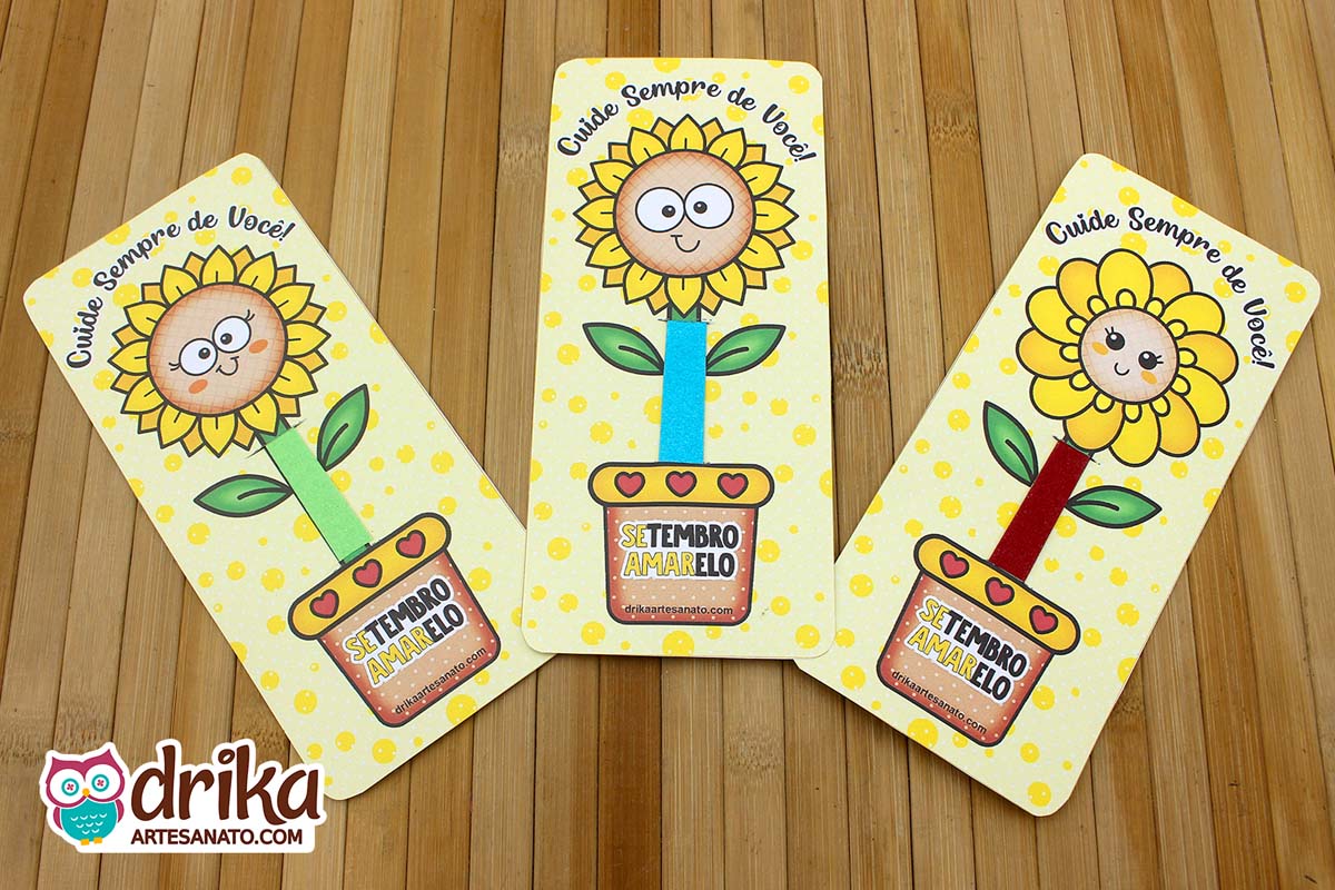 Marcadores de página criativos para o 7 de Setembro