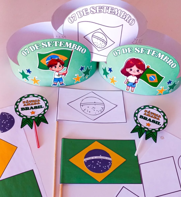 Viseiras e coroas: adereços fáceis para o Dia da Independência