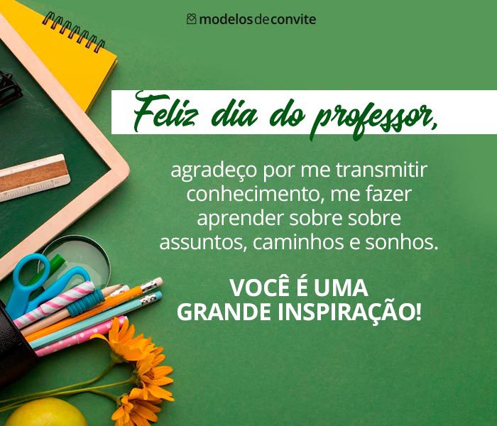 ideias de mensagem para o dia dos professores