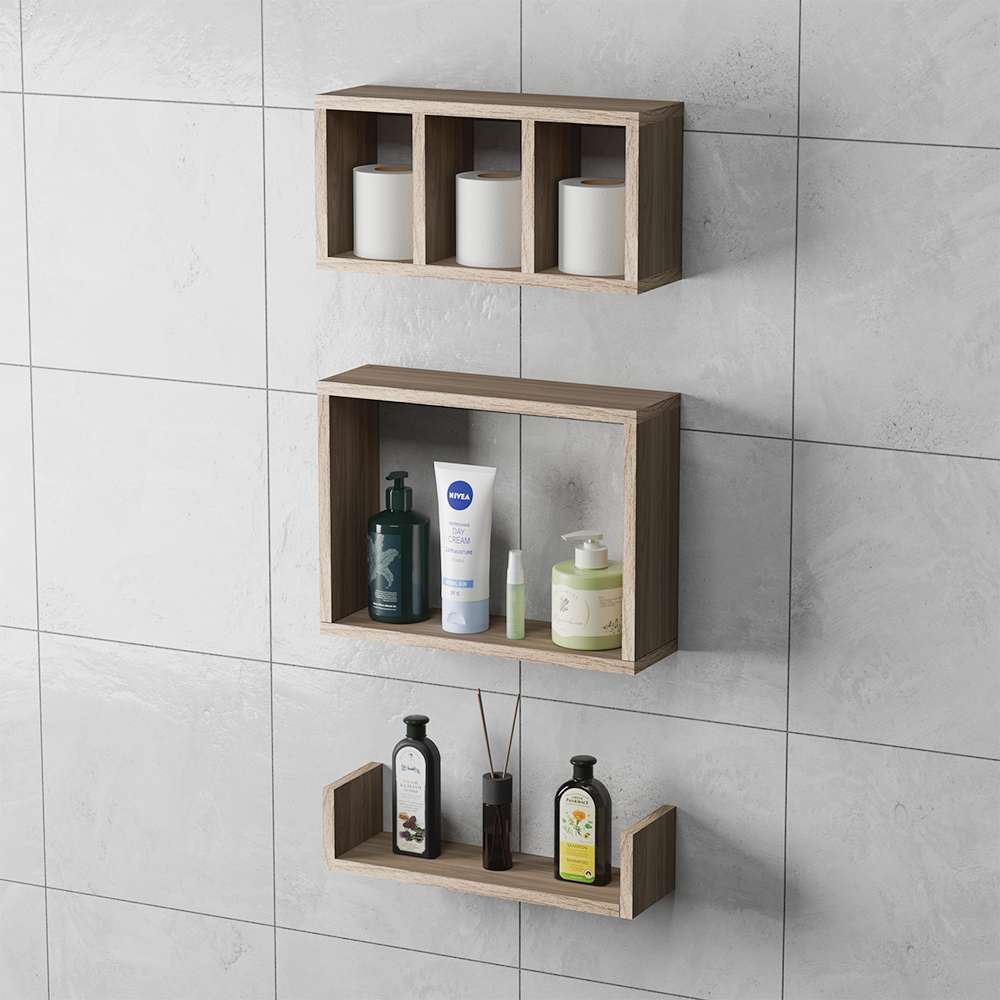 instalação de prateleiras sobre o vaso sanitário