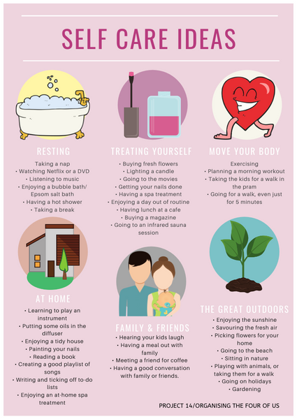 ideias de self care