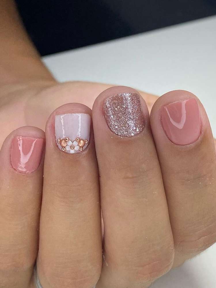 ideias de unhas decoradas simples para unhas pequenas