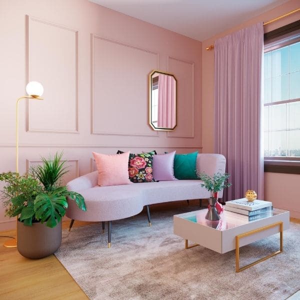 ideias decoração rose gold ambientes pequenos