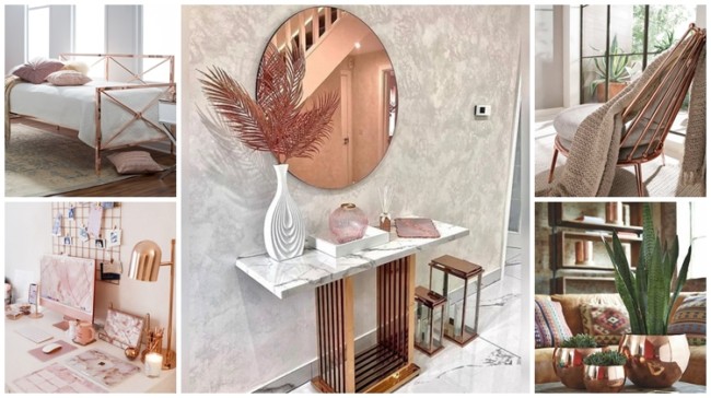 melhores luminárias pendentes rose gold para sala pequena