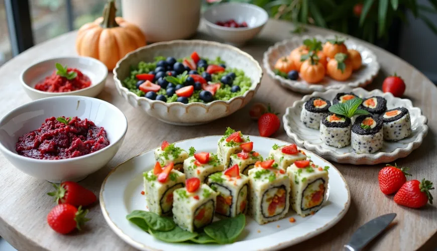 Entradas Vegetarianas e Veganas para um Jantar Leve