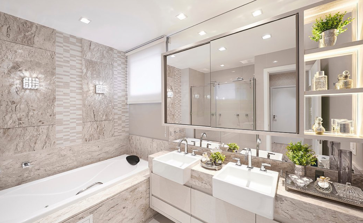 cores para banheiro moderno