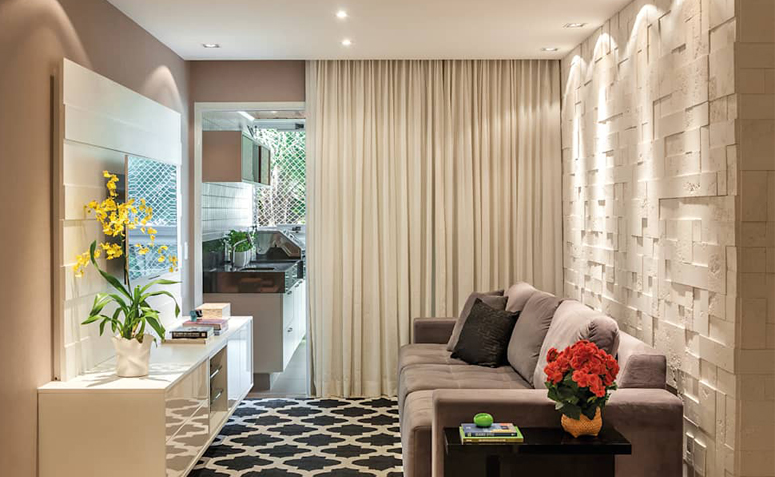 como deixar sala bonita e aconchegante