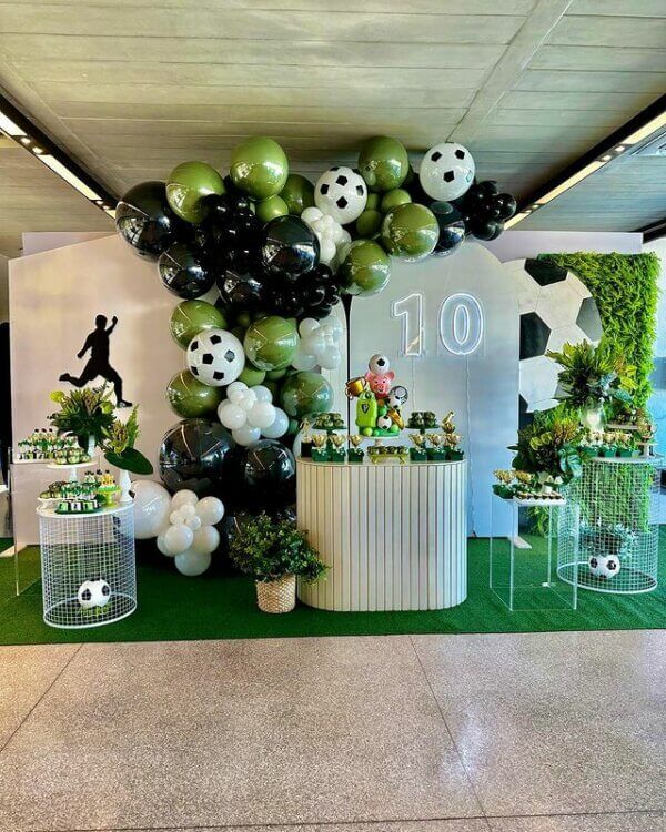 ideias para decorar a sala para festa de futebol