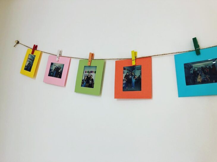 ideias varal de fotos