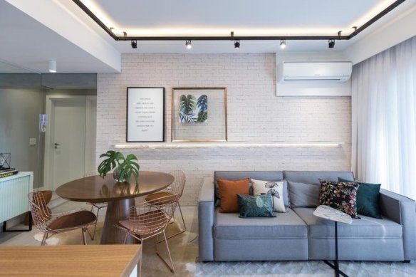 iluminação de trilho para sala de estar