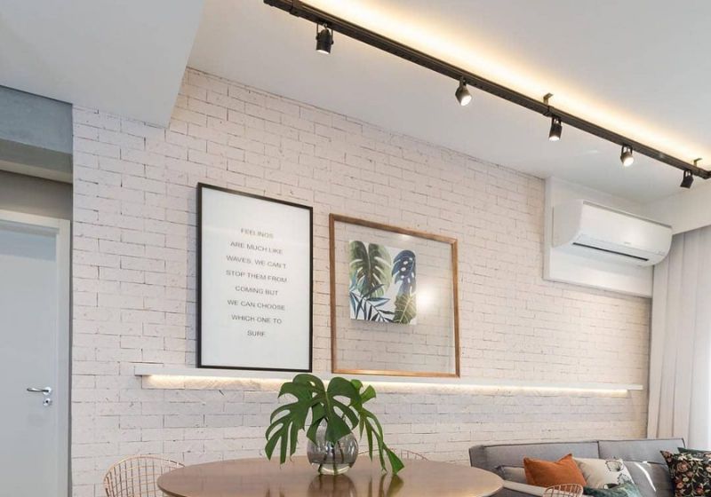 iluminação de trilho para sala de estar