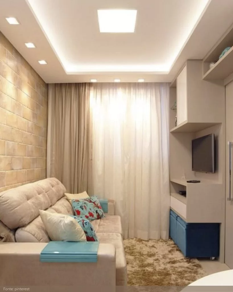 iluminacao indireta para sala