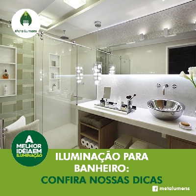 iluminação de box de chuveiro