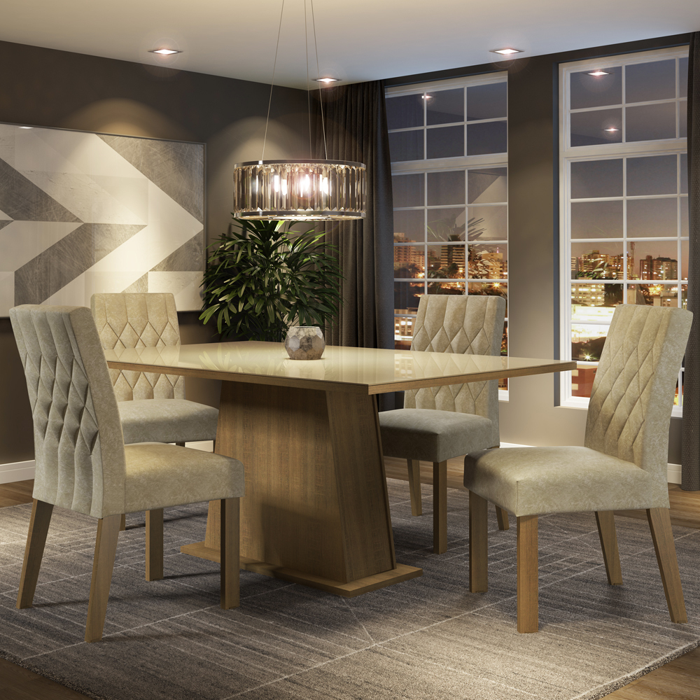 iluminação para sala de jantar com luz amarela