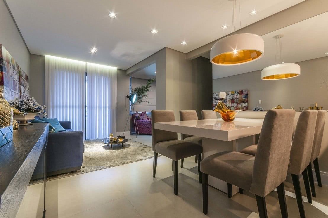 temperatura de cor de luz para sala de jantar aconchegante