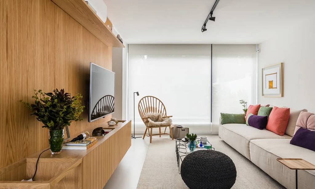 como iluminar sala de estar pequena