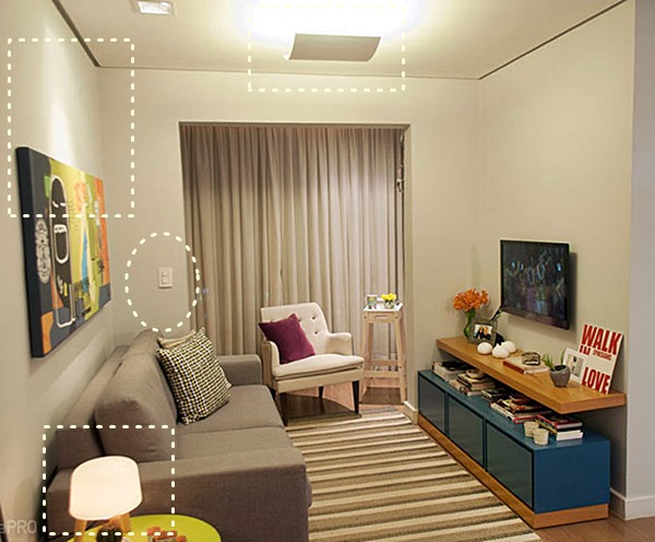 qual a melhor temperatura de cor para sala