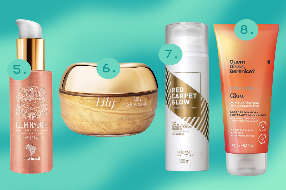 iluminador corporal que não transfere