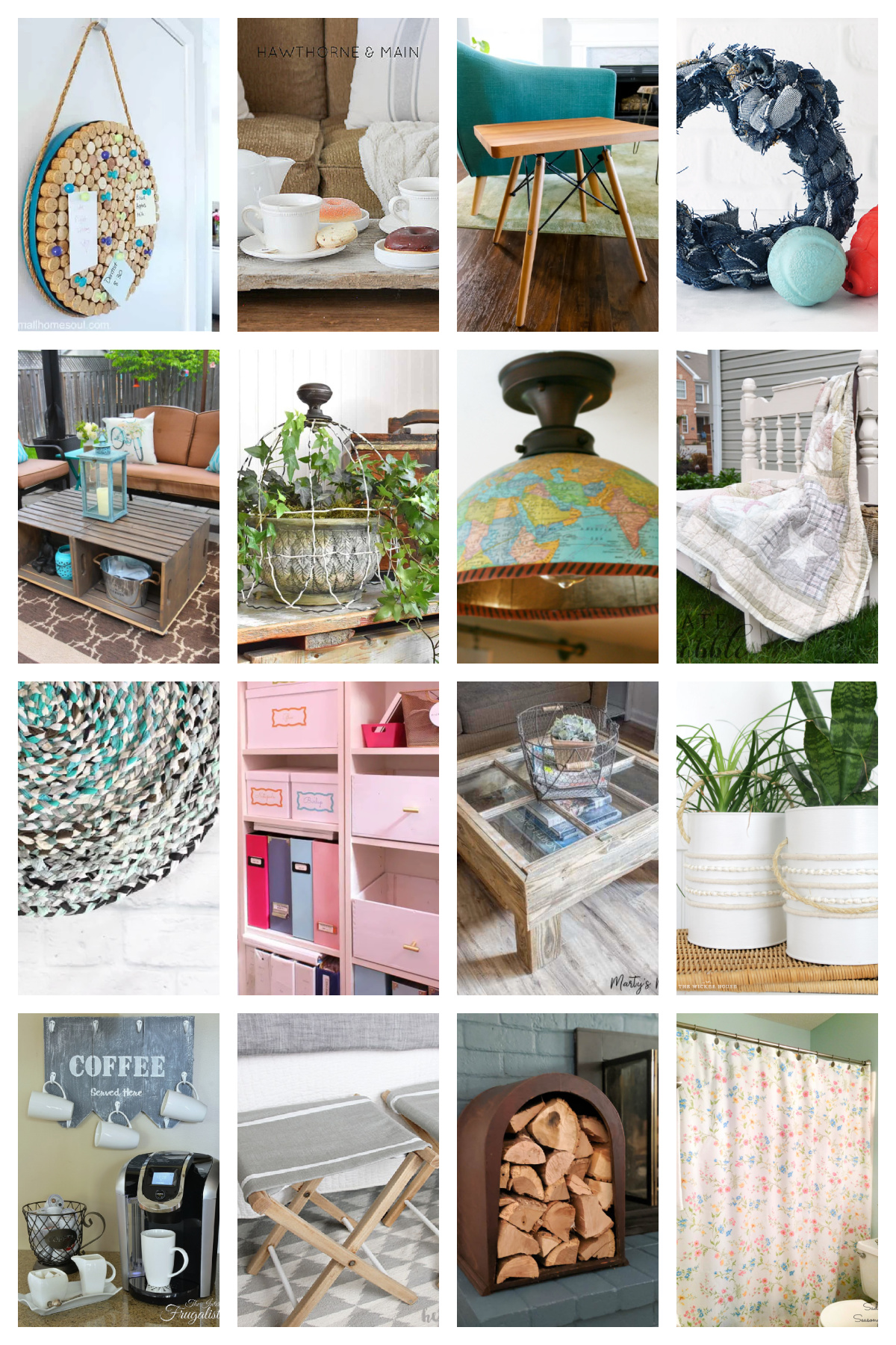 inspiração de upcycling no Pinterest