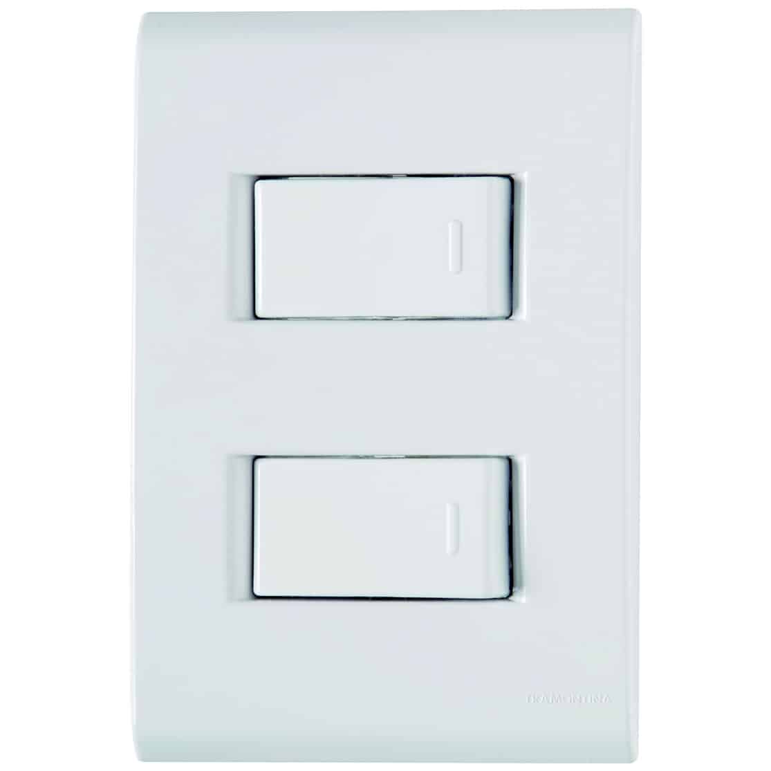 ideias de iluminação com interruptores duplos