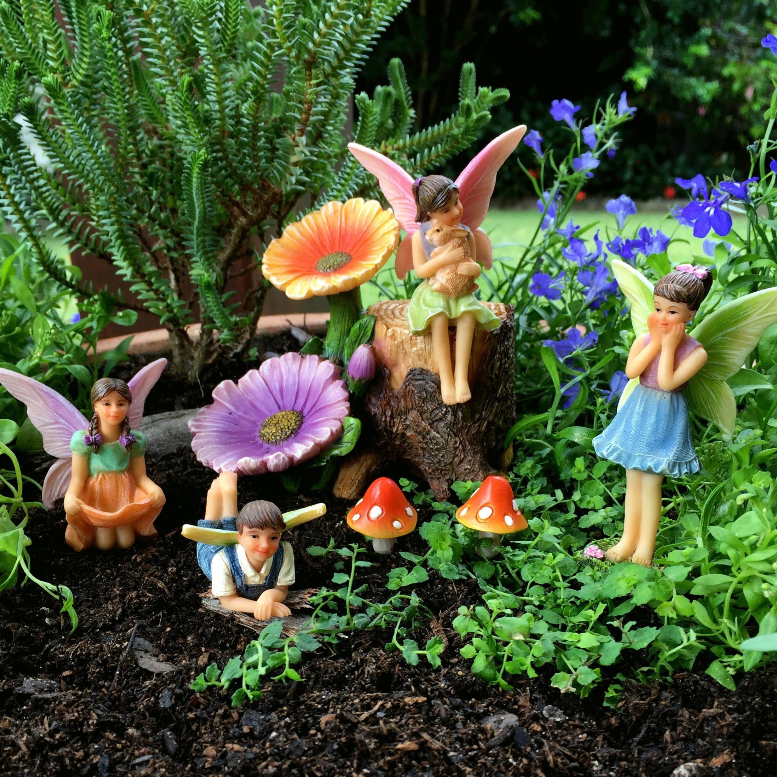 jardim de fadas em miniatura