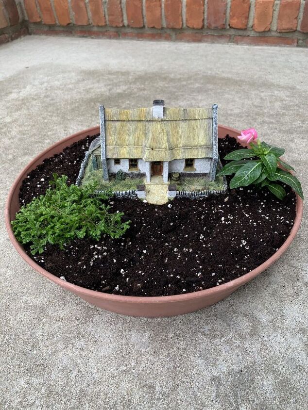 jardim de fadas em miniatura