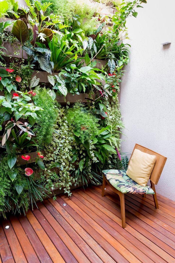 jardim suspenso na varanda