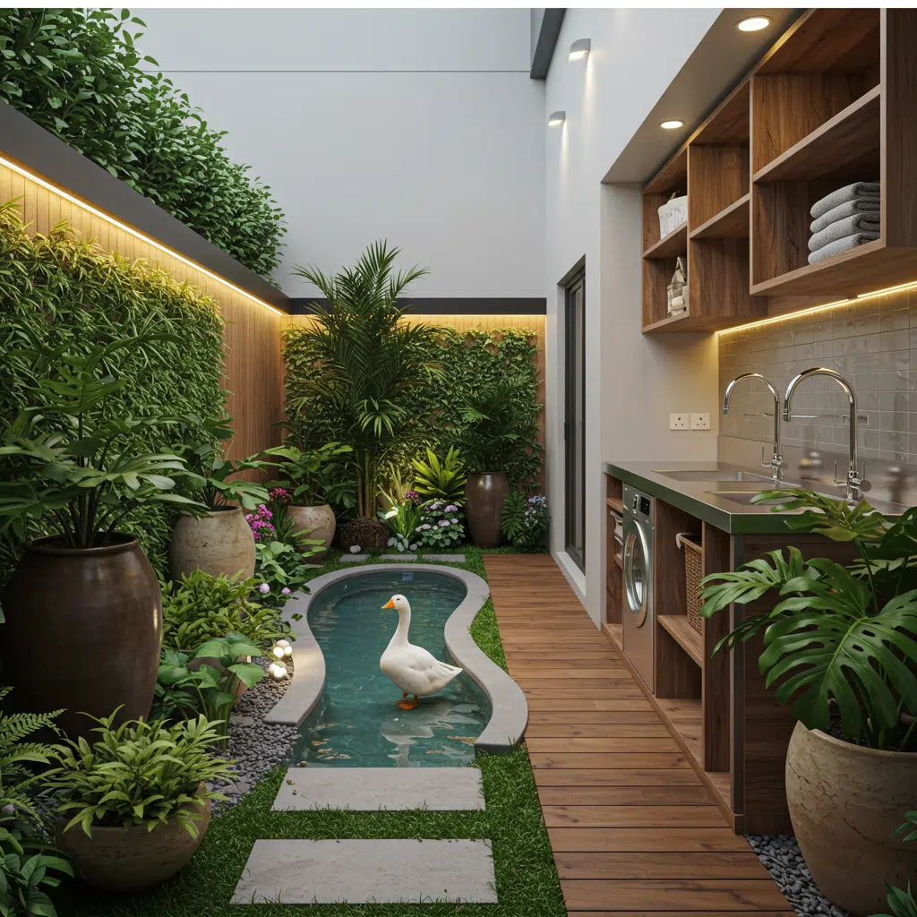 quais plantas colocar perto da piscina para criar um oásis tropical