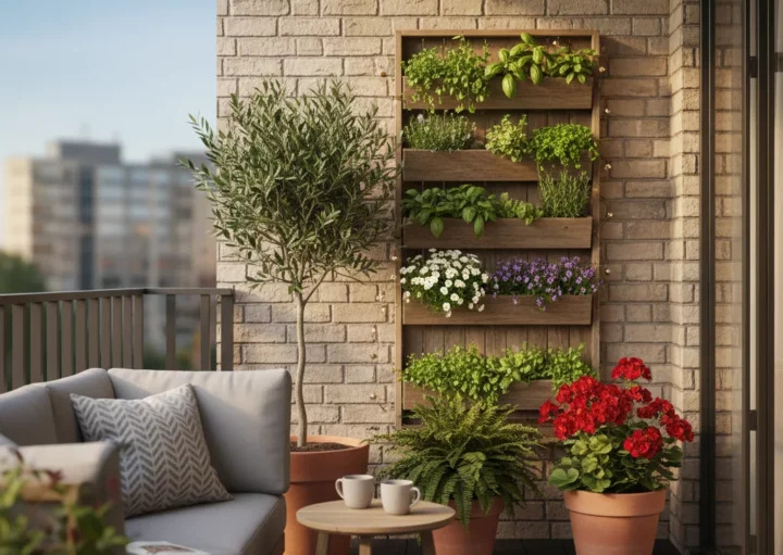 jardim em apartamento alugado