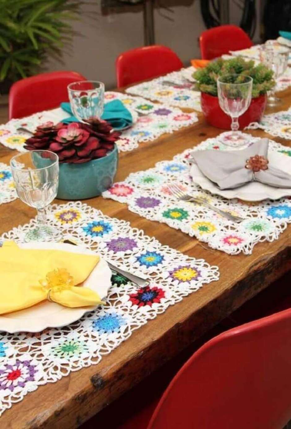 jogo americano de croche