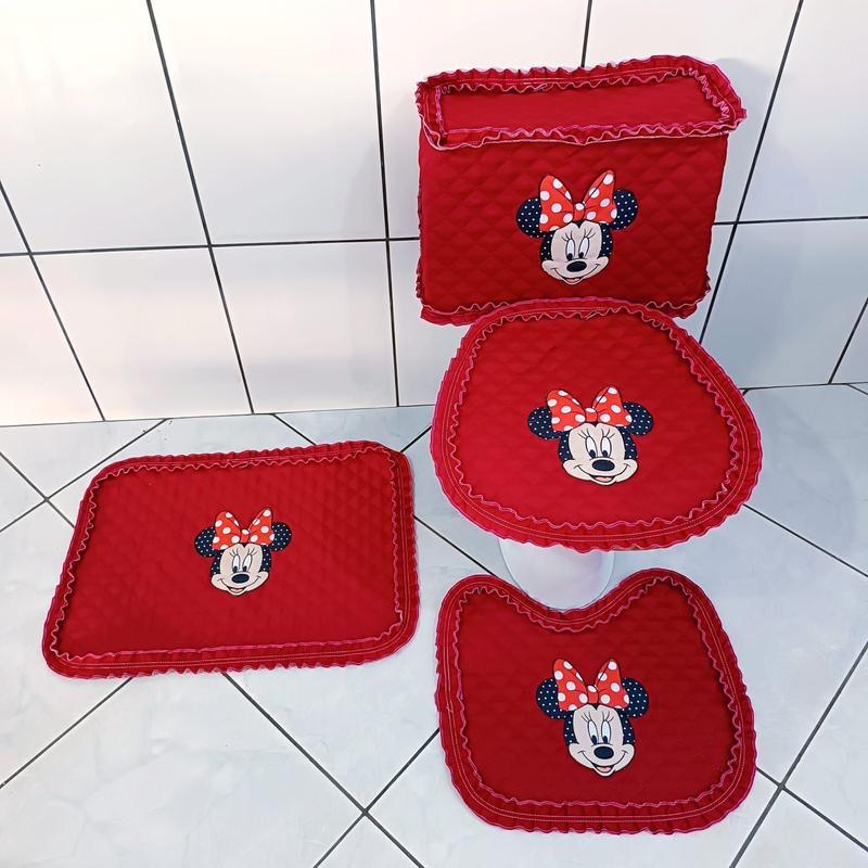 Como cuidar do seu jogo de banheiro de crochê Minnie