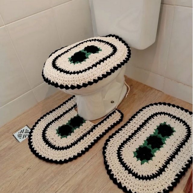 DIY: Crie seu próprio jogo de banheiro em crochê passo a passo