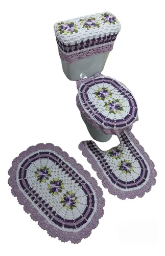 DIY: Crie seu próprio jogo de banheiro em crochê passo a passo